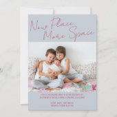 新しい場所より多くの宇宙カジュアルスクリプトの写真の移動 案内状 (正面)