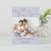 新しい場所より多くの宇宙カジュアルスクリプトの写真の移動 案内状 (スタンド正面)