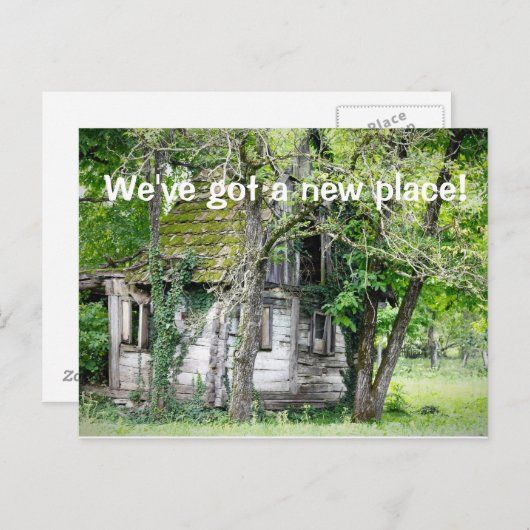 新しい場所得のはがきが届いた ポストカード (正面/裏面)