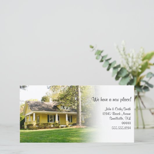 新しい場所！住所の変カスタム更 案内状 (スタンド正面)