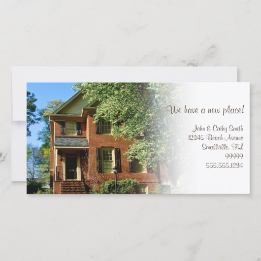 新しい場所！住所の変カスタム更 案内状 (正面)