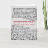 新しい塊:過越しの反射 カード (正面)