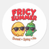 新しい夏のオタクアイテムです 🥭🌶️ この「Fricy ラウンドシール (正面)