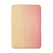 新しい夏の日没のオレンジ珊瑚の水彩画 バスマット (正面縦)