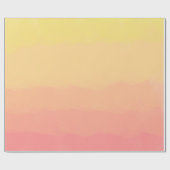 新しい夏の日没のオレンジ珊瑚の水彩画 ラッピングペーパー (フラット)