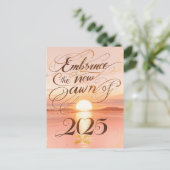 新しい夜明けを受け入れる： 2025ゴールデンサンライズ新年 シーズンポストカード (スタンド正面)