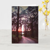 新しい夜明け カード (黄色い花)