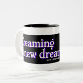 新しい夢のマグを夢を見る精神の道 ツートーンマグカップ (正面左)