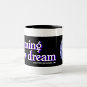 新しい夢のマグを夢を見る精神の道 ツートーンマグカップ (中央)