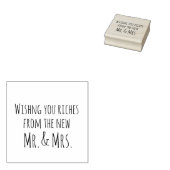 新しい夫妻の富を祈って ラバースタンプ (押印)