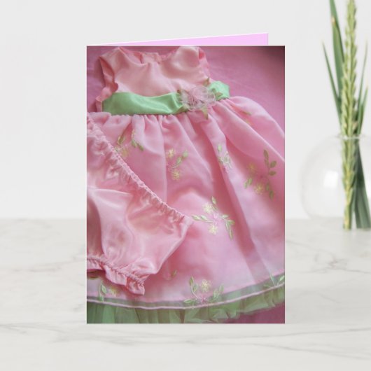 新しい女の子おめでとう!! カード (正面)