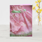 新しい女の子おめでとう!! カード (黄色い花)