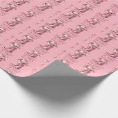 新しい女性のカーボーイインタウン ラッピングペーパー (角)