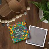 新しい始まりかわいらしデイジーインスピリシティトレンディー マグネット