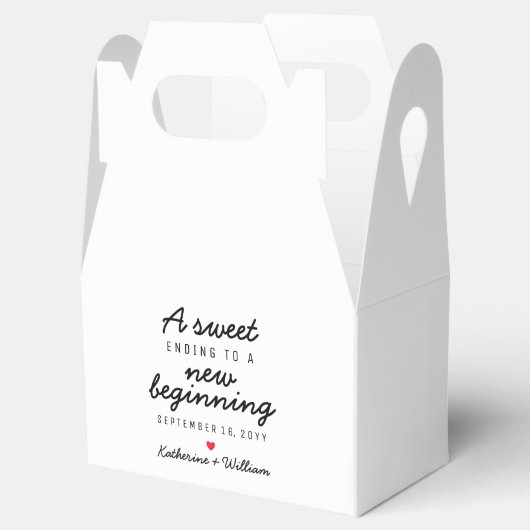 新しい始まりのへの甘い終カスタム了 フェイバーボックス (オープン)