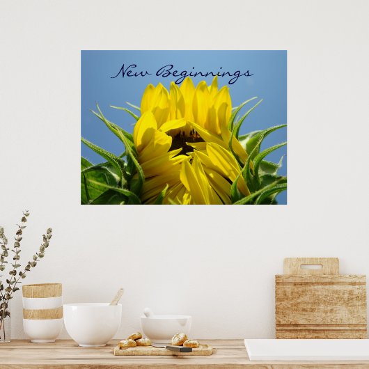 新しい始まりのアートプリントヒーリングTouchアートヘルス ポスター (キッチン)