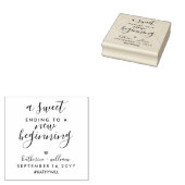 新しい始まりのエレガントな結婚式の甘い結末 ラバースタンプ (押印)