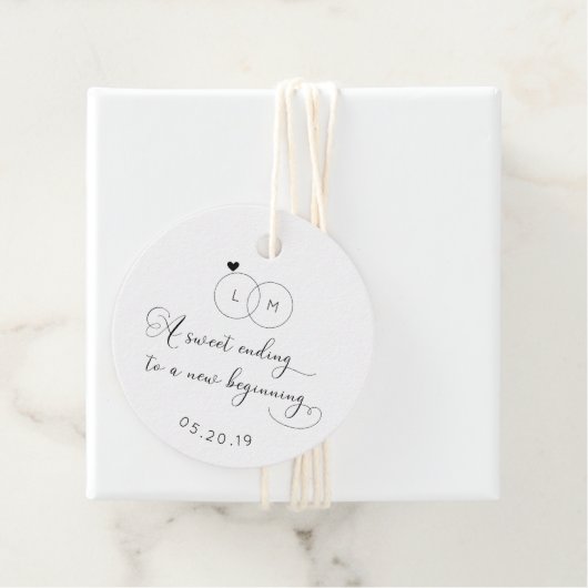 新しい始まりのラウンドに結婚甘い結末 フェイバータグ (インサイチュ)