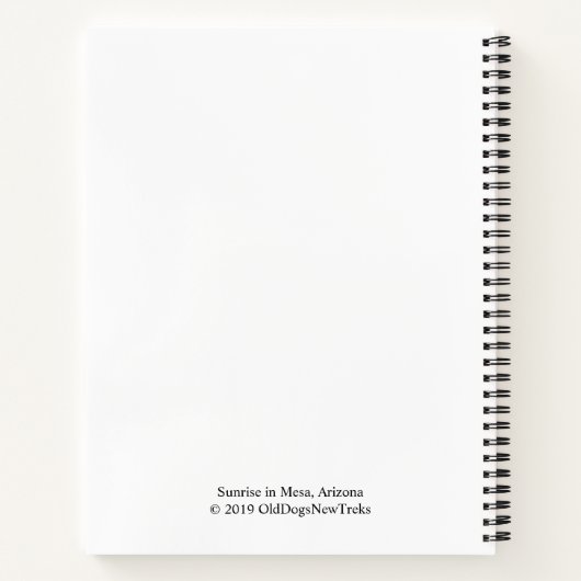 新しい始まりの世感動的界 ノートブック (裏面)