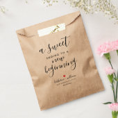 新しい始まりの甘い終素朴わり結婚 フェイバーバッグ (封をした状態)