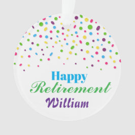 新しい始まりへの応援カラフルな幸せな退職 オーナメント