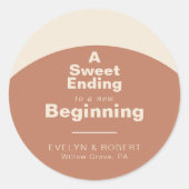 新しい始まりへの甘い結婚結末 ラウンドシール (正面)