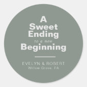 新しい始まりへの甘い結婚結末 ラウンドシール (正面)