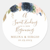 新しい始まりへの甘い結婚結末 ラウンドシール (正面)