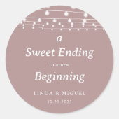 新しい始まりへの甘い結婚結末 ラウンドシール (正面)