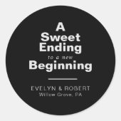 新しい始まりへの甘い結婚結末 ラウンドシール (正面)