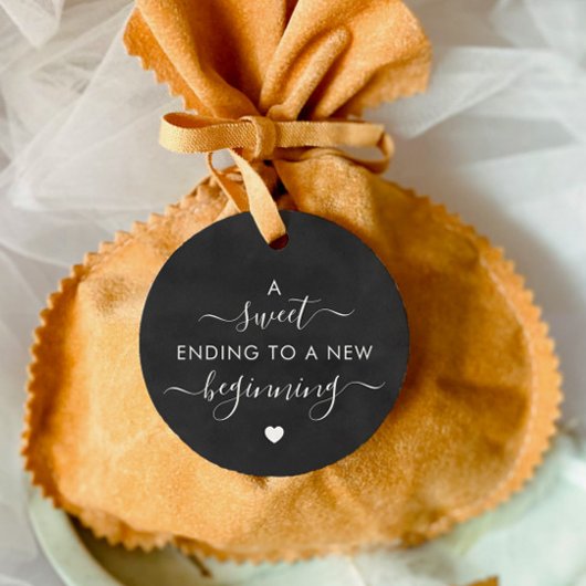 新しい始まりへの甘い結末を黒板 フェイバータグ