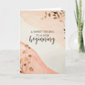 新しい始まりへの甘い結末、卒業 カード (正面)