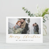 新しい始まりメリークリスマス金ゴールド シーズンカード (スタンド正面)