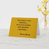 新しい始まり カード (黄色い花)