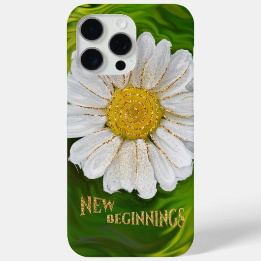新しい始まり – デイジーフラワーパワー Case-Mate iPhoneケース (裏面)