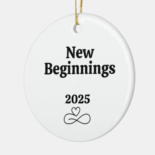 新しい始まり、彼女の休日のクリスマスのための離婚贈り物 セラミックオーナメント (左)