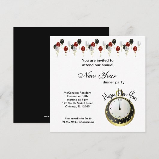 新しい始まり 招待状 (正面/裏面)