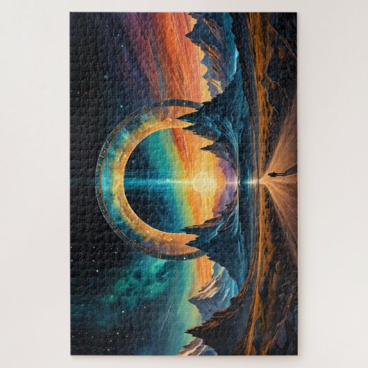 新しい始まり:石段をステップスルー ジグソーパズル (縦)