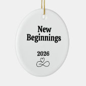 新しい始まり：離婚ギフト分割パッケ気にージ セラミックオーナメント (右)