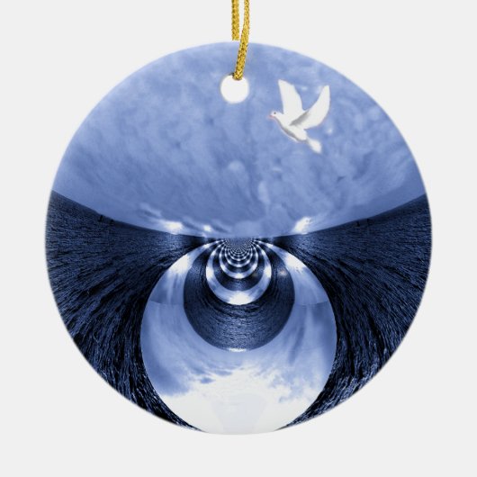 新しい始まり#1_ セラミックオーナメント (正面)