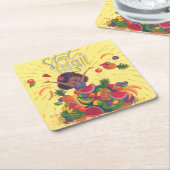 新しい始めて下さい! スクエアペーパーコースター (アングル)