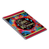 新しい始めのインスピレーションカラフル勇気付けられる ノートブック (右側)