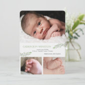 新しい始めの写真の誕生の発表 案内状 (スタンド正面)