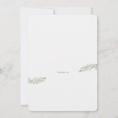 新しい始めの写真の誕生の発表 案内状 (裏面)