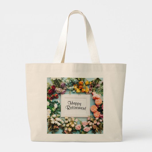 新しい始めの大きなトートバッグを引退する ラージトートバッグ (裏面)