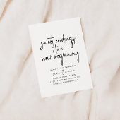 新しい始めの甘いパーティー招待状 招待状