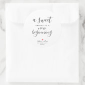 新しい始めの結婚式の引き出物に終わる甘い結末 ラウンドシール (バッグ)