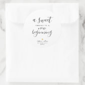 新しい始めの結婚式の引き出物に終わる甘い結末 ラウンドシール (バッグ)