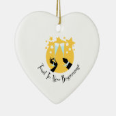 新しい始めへのトースト セラミックオーナメント (右)