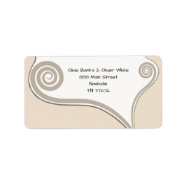 新しい始め-スタイリッシュな春の結婚式 ラベル